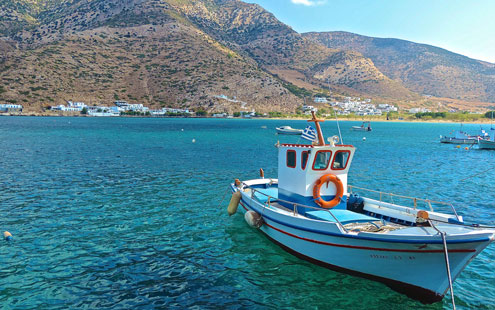 Traditionelles Boot auf Sifnos